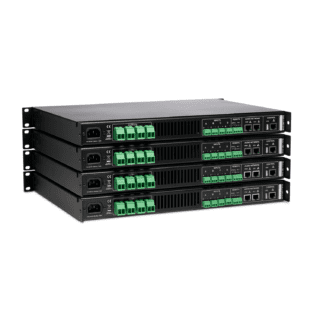 CloudPower Class-D Amplifier - CP704, rear, 4 stacked